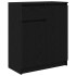 Aparador con cajón roble negro 71x35x84 cm madera de
