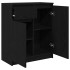 Aparador con cajón roble negro 71x35x84 cm madera de