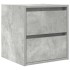 Mesillas de noche de pared 2 uds gris hormigón 38x34x40