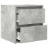 Mesillas de noche de pared 2 uds gris hormigón 38x34x40