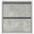Mesillas de noche de pared 2 uds gris hormigón 38x34x40