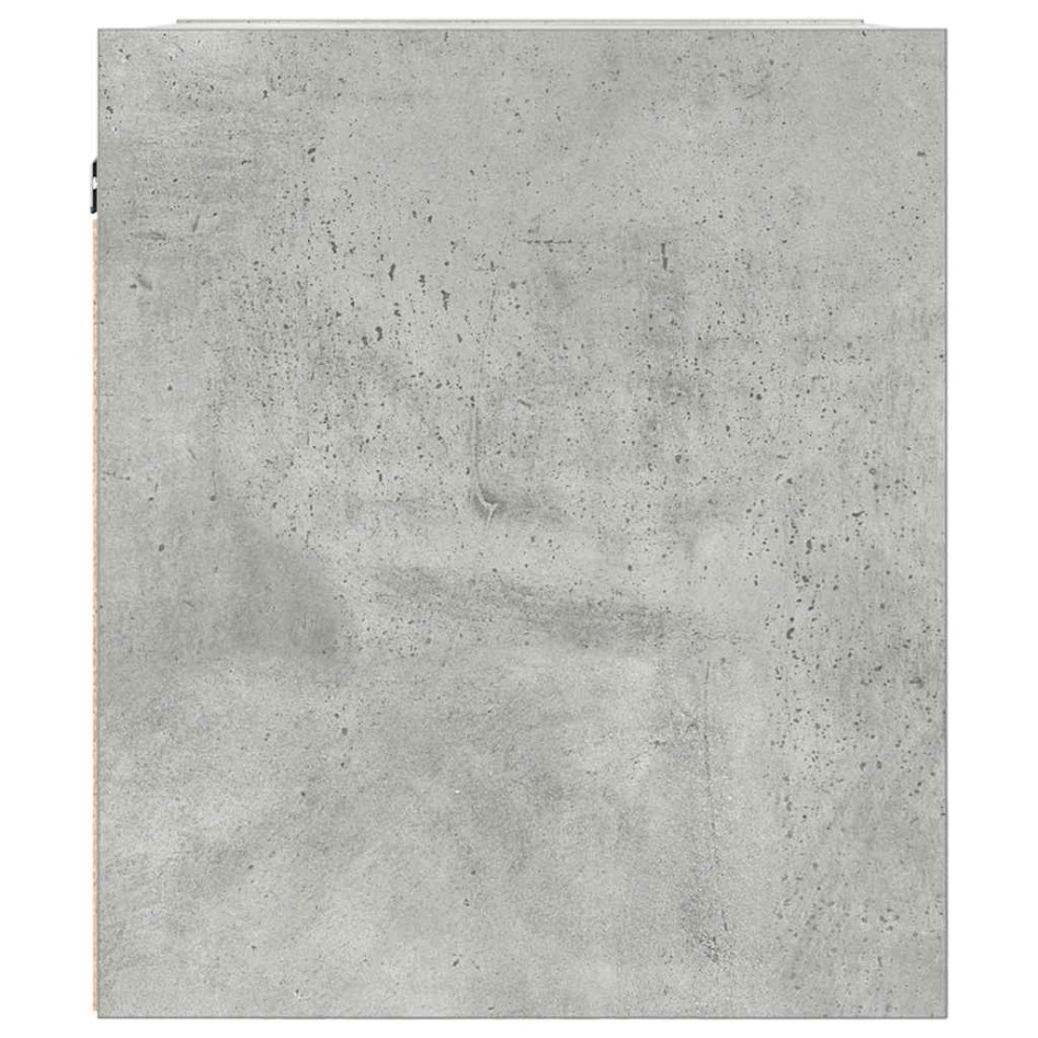 Mesillas de noche de pared 2 uds gris hormigón 38x34x40