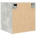 Mesillas de noche de pared 2 uds gris hormigón 38x34x40