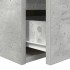 Mesillas de noche de pared 2 uds gris hormigón 38x34x40