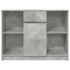Aparador con cajón gris hormigón 101x35x76 cm madera