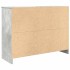 Aparador con cajón gris hormigón 101x35x76 cm madera