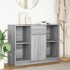 Aparador con cajón  Sonoma gris 101x35x76 cm madera