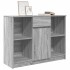 Aparador con cajón  Sonoma gris 101x35x76 cm madera