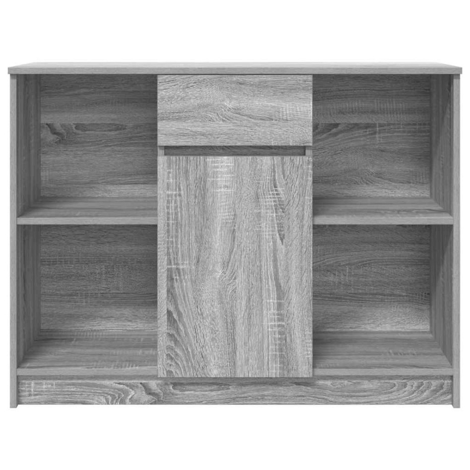 Aparador con cajón  Sonoma gris 101x35x76 cm madera