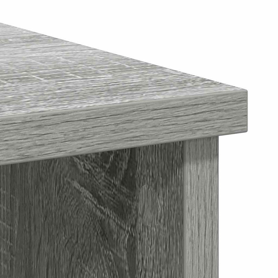Aparador con cajón  Sonoma gris 101x35x76 cm madera