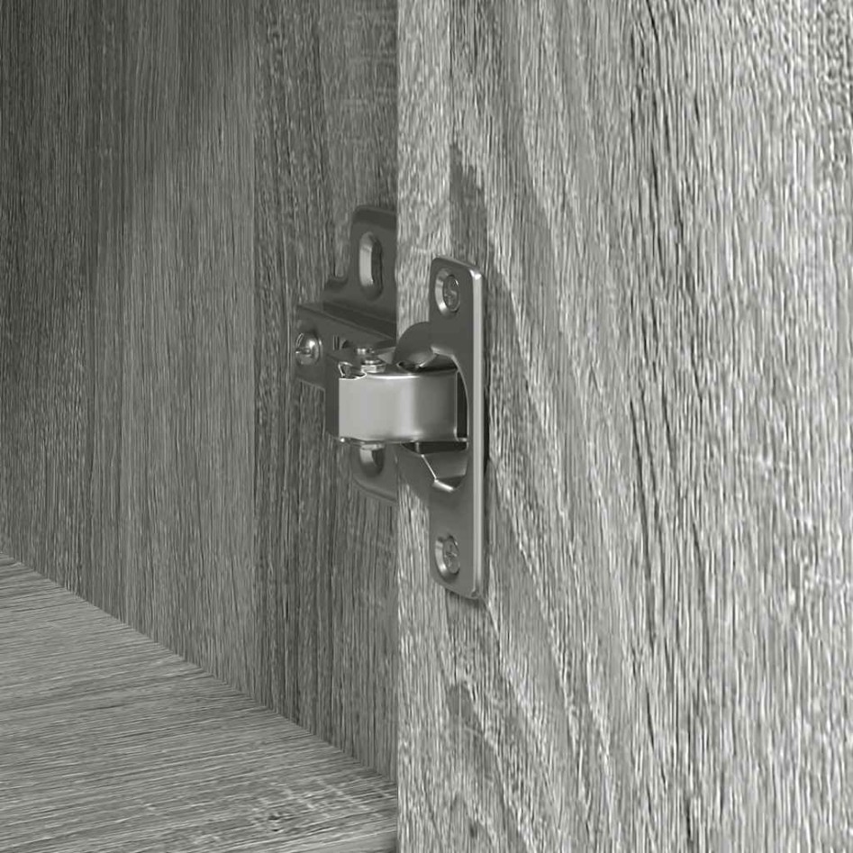 Aparador con cajón  Sonoma gris 101x35x76 cm madera