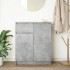 Aparador con cajón gris hormigón 71x35x84 cm madera