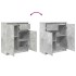 Aparador con cajón gris hormigón 71x35x84 cm madera