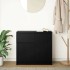 Aparador con cajón roble negro 71x35x65 cm madera de