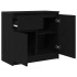 Aparador con cajón roble negro 71x35x65 cm madera de