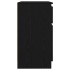 Aparador con cajón roble negro 71x35x65 cm madera de