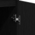 Aparador con cajón roble negro 71x35x65 cm madera de