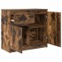 Aparador con cajón roble ahumado 71x35x65 cm madera