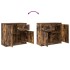 Aparador con cajón roble ahumado 71x35x65 cm madera