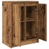 Aparador de madera contrachapada envejecida 57x34x76