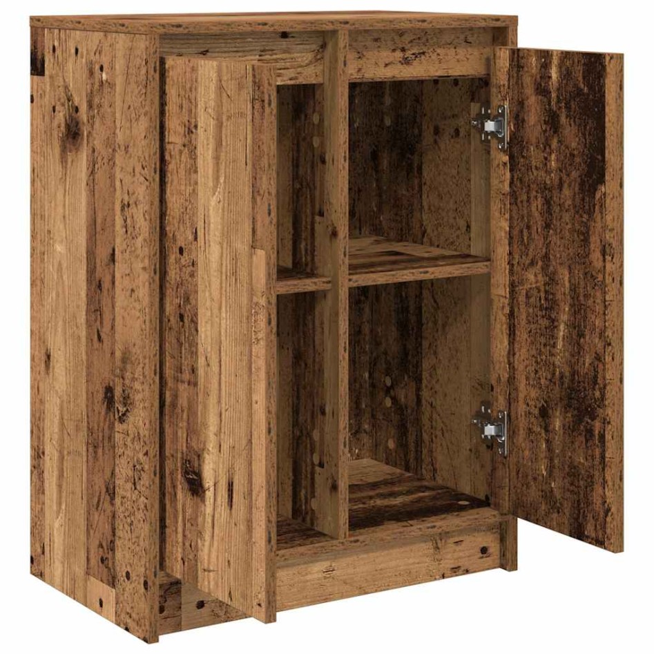 Aparador de madera contrachapada envejecida 57x34x76