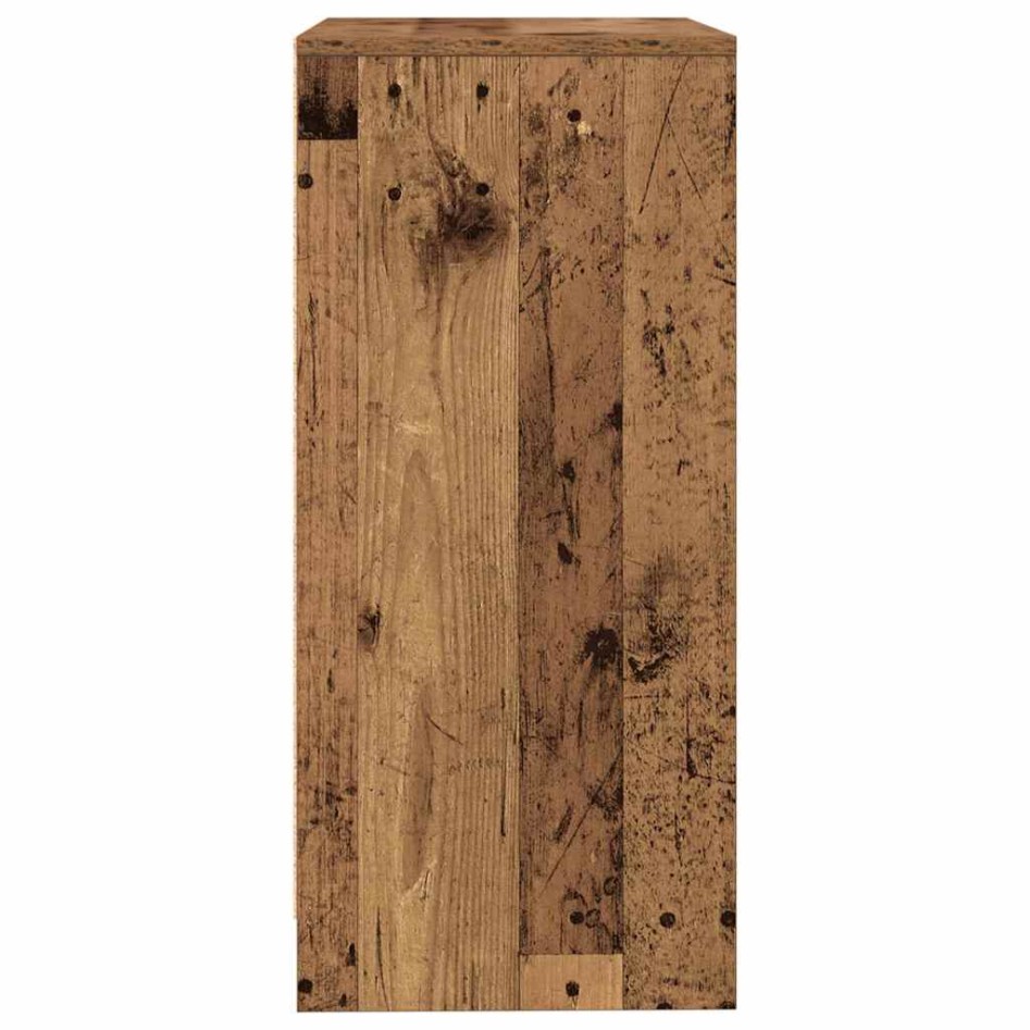 Aparador de madera contrachapada envejecida 57x34x76