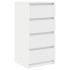 Aparador blanco 37,5x35x76 cm madera de