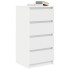 Aparador blanco 37,5x35x76 cm madera de