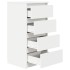 Aparador blanco 37,5x35x76 cm madera de
