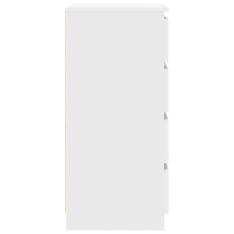 Aparador blanco 37,5x35x76 cm madera de