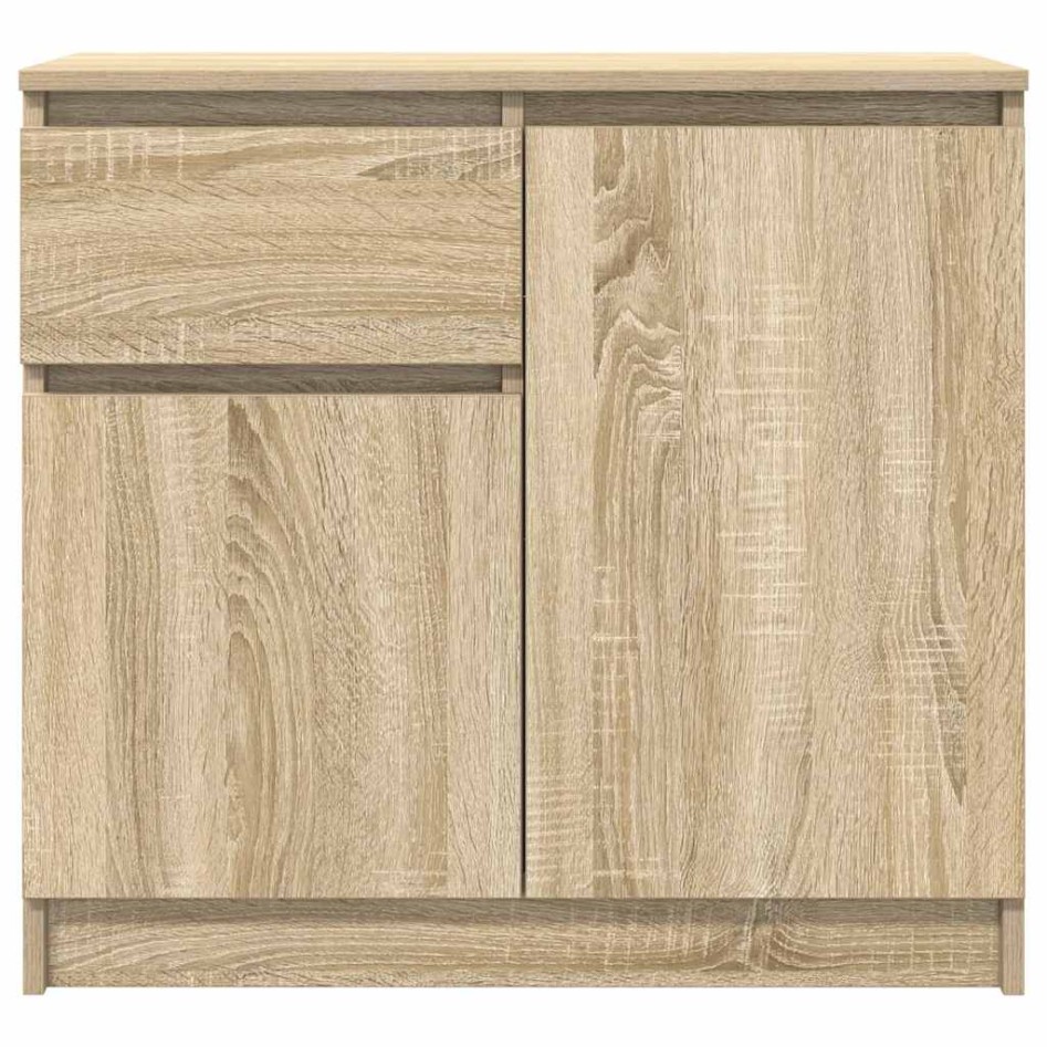 Aparador con cajón roble Sonoma 71x35x65 cm madera