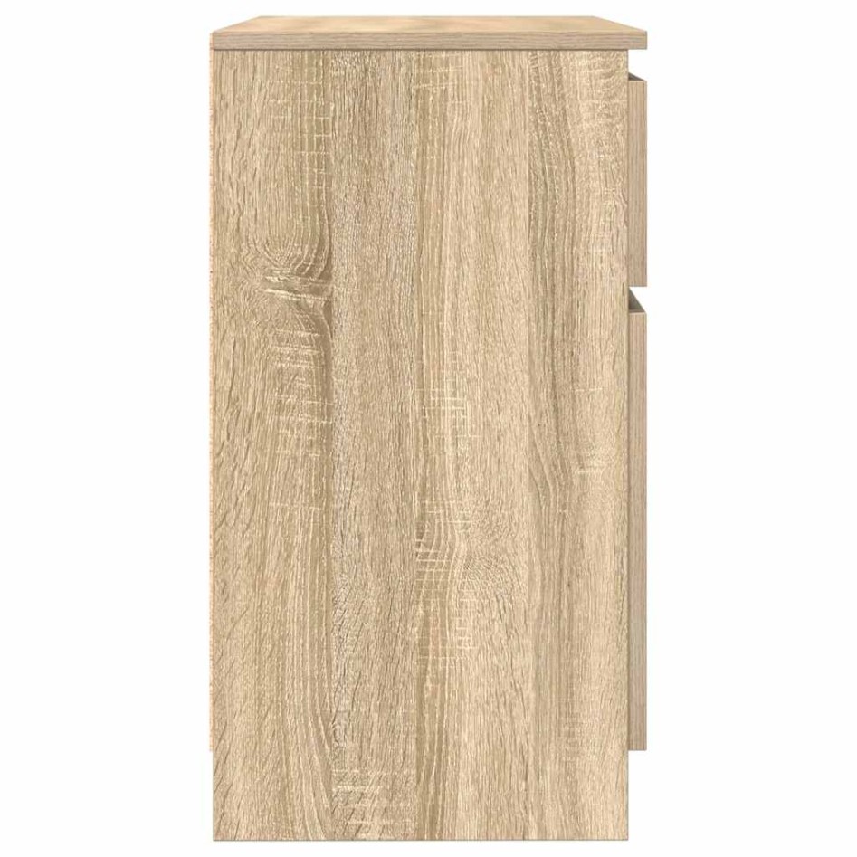 Aparador con cajón roble Sonoma 71x35x65 cm madera