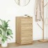 Aparador roble Sonoma 37,5x35x76 cm madera de