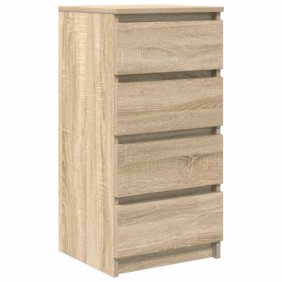 Aparador roble Sonoma 37,5x35x76 cm madera de