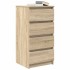 Aparador roble Sonoma 37,5x35x76 cm madera de