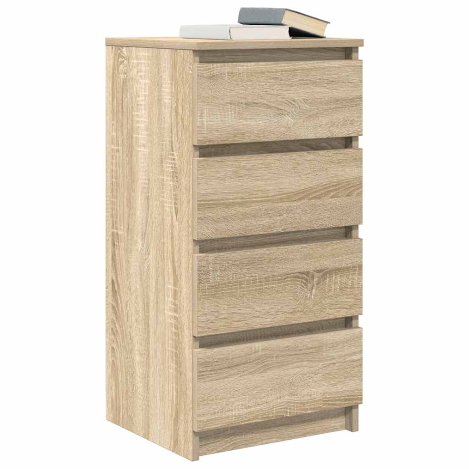 Aparador roble Sonoma 37,5x35x76 cm madera de