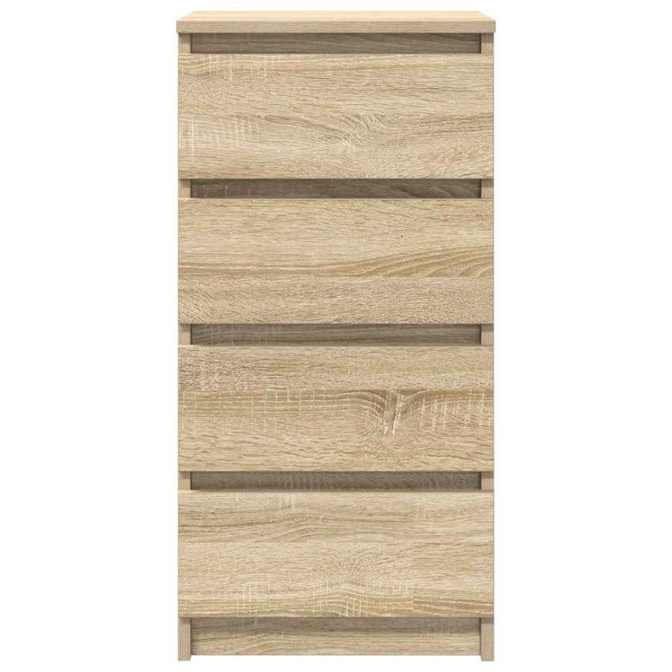 Aparador roble Sonoma 37,5x35x76 cm madera de