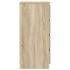 Aparador roble Sonoma 37,5x35x76 cm madera de