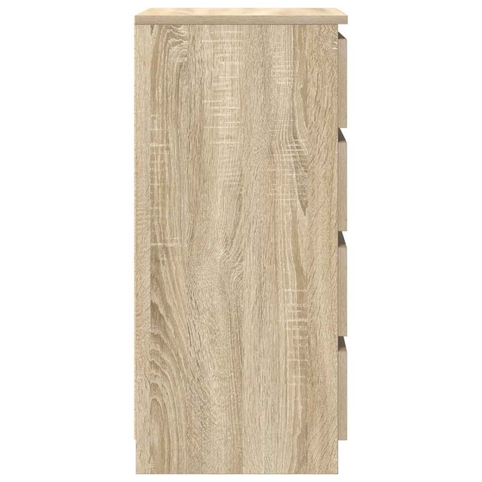 Aparador roble Sonoma 37,5x35x76 cm madera de