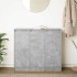 Aparador de madera de ingeniería gris hormigón 85x34x76