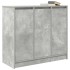 Aparador de madera de ingeniería gris hormigón 85x34x76