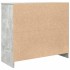 Aparador de madera de ingeniería gris hormigón 85x34x76