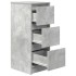 Aparador de madera de ingeniería gris hormigón 29,5x34x76
