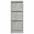 Aparador de madera de ingeniería gris hormigón 29,5x34x76