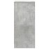Aparador de madera de ingeniería gris hormigón 29,5x34x76