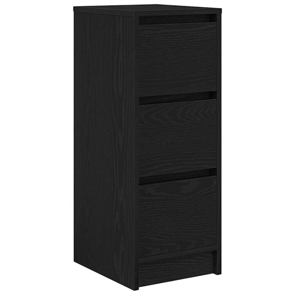 Aparador de madera de roble negro 29,5x34x76