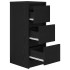 Aparador de madera de roble negro 29,5x34x76