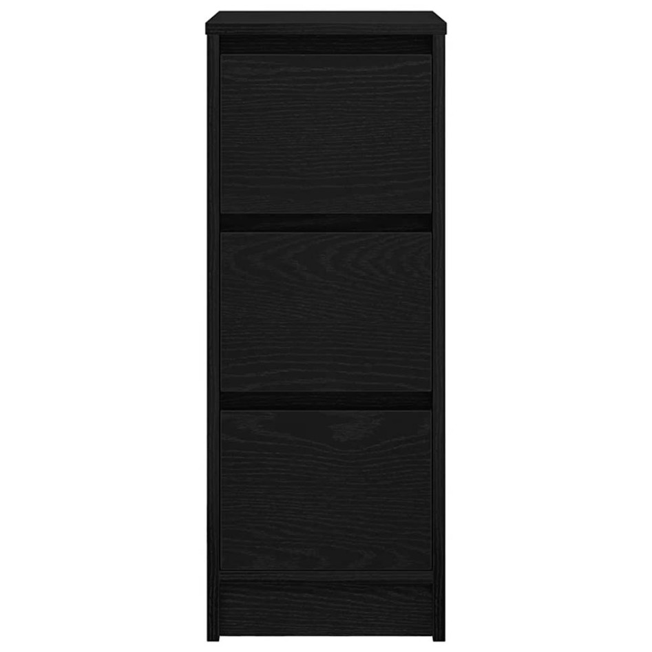 Aparador de madera de roble negro 29,5x34x76