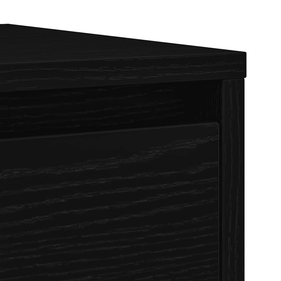 Aparador de madera de roble negro 29,5x34x76