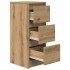Aparador de madera de ingeniería roble artisan 29,5x34x76